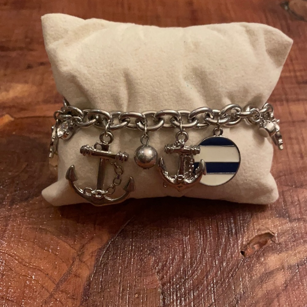 Silver Nautical Charm Bracelet